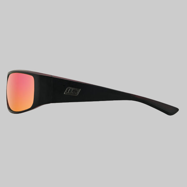 Dirty Dog - Sharky (Satin Black-Grey/Red Fusion Mirror Polarised)