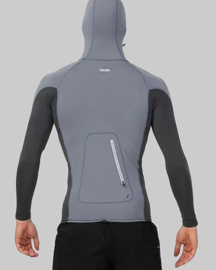 O'Neill - Hyperfreak Skin Long Sleeve Rash Guard With Hood