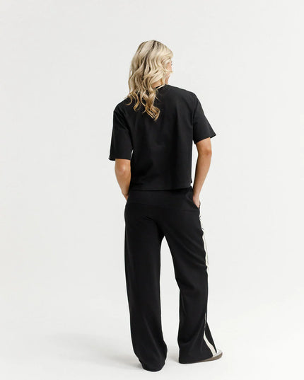 Home Lee - Palazzo Pants (Black and Sand)