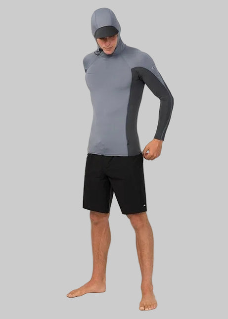 O'Neill - Hyperfreak Skin Long Sleeve Rash Guard With Hood