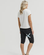 Black with Sapphire/Ivory X / 6