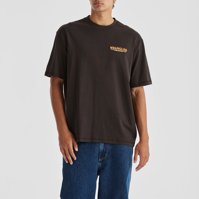 Wrangler - Editorial Slacker Tee (Worn Black)