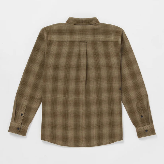 Volcom - Shadowstone Flannel Long Sleeve Shirt (Dark Earth)