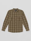 Volcom - Shadowstone Flannel Long Sleeve Shirt (Dark Earth)