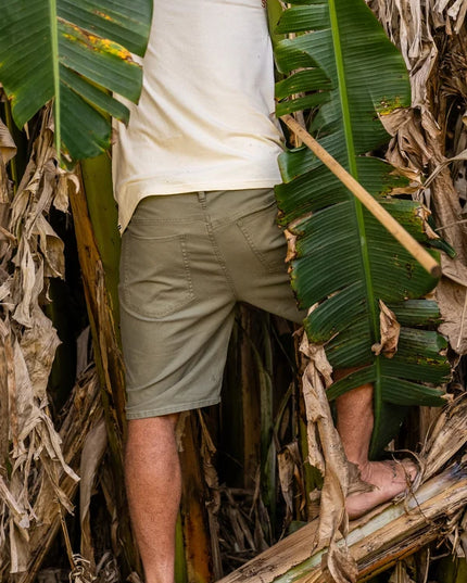 Volcom - Modown Canvas 5 Pkt Short (Army Green Combo)