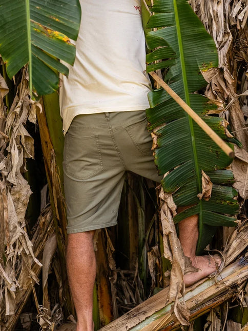 Volcom - Modown Canvas 5 Pkt Short (Army Green Combo)