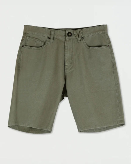 Volcom - Modown Canvas 5 Pkt Short (Army Green Combo)
