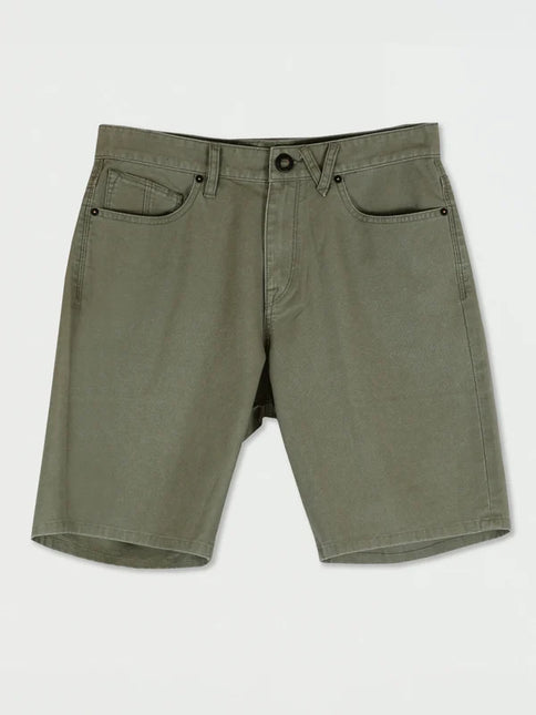 Volcom - Modown Canvas 5 Pkt Short (Army Green Combo)