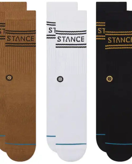Stance - Basic 3 Pack Crew Socks (Gold)