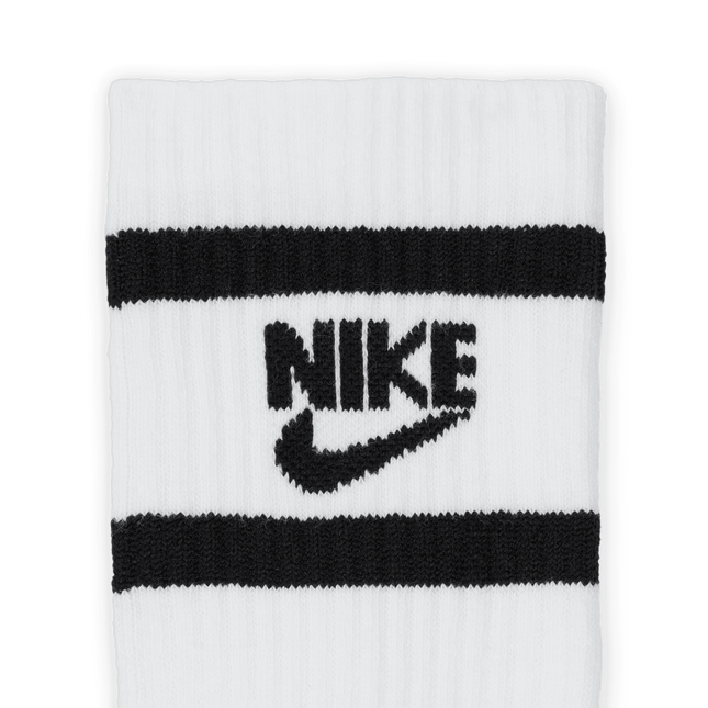 Nike -Everyday Kids Cushioned Crew Socks 6 Pairs (Black/White/Grey)