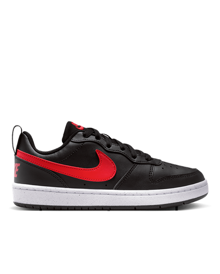 Nike - Court Borough Low Recraft Kids (Black/University Red/White)