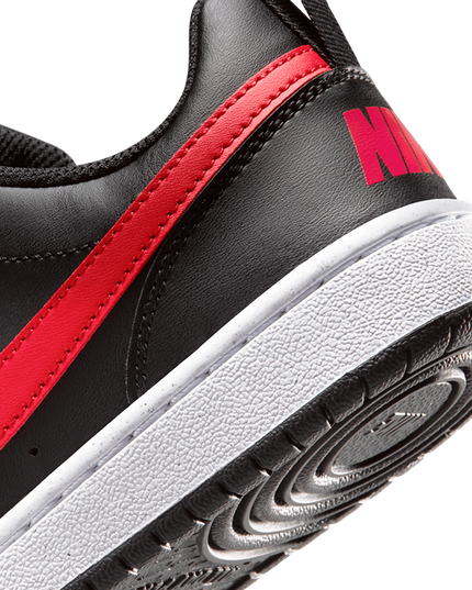 Nike - Court Borough Low Recraft Kids (Black/University Red/White)