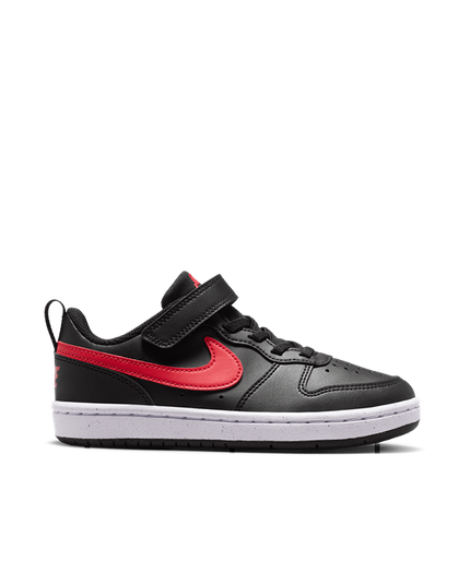 Nike - Court Borough Low Recraft Toddlers (Black/University Red/White)