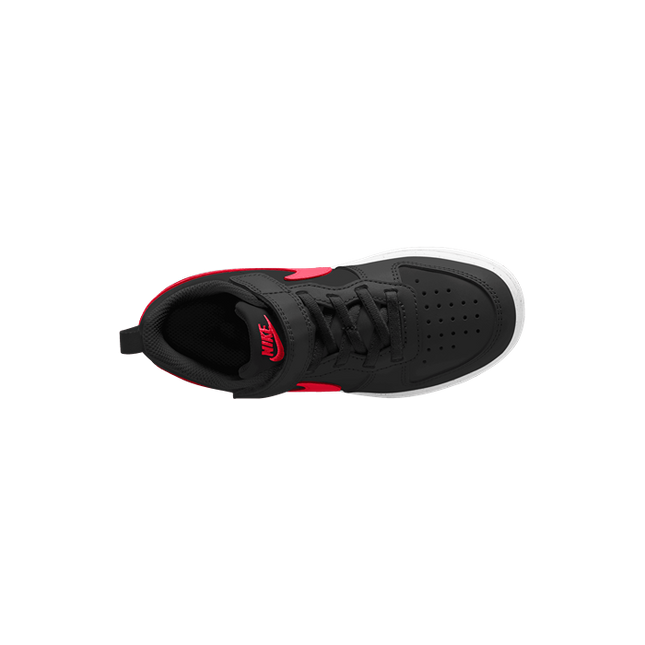 Nike - Court Borough Low Recraft Toddlers (Black/University Red/White)