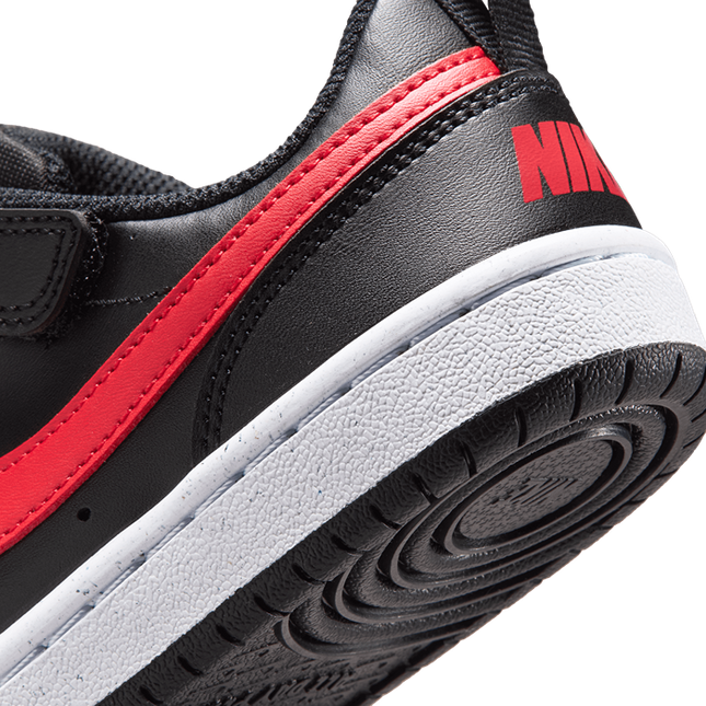Nike - Court Borough Low Recraft Toddlers (Black/University Red/White)