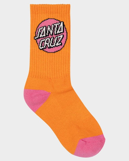 Santa Cruz - Other Dot Crew Sock 4 Pack (Orange/Lavendar)