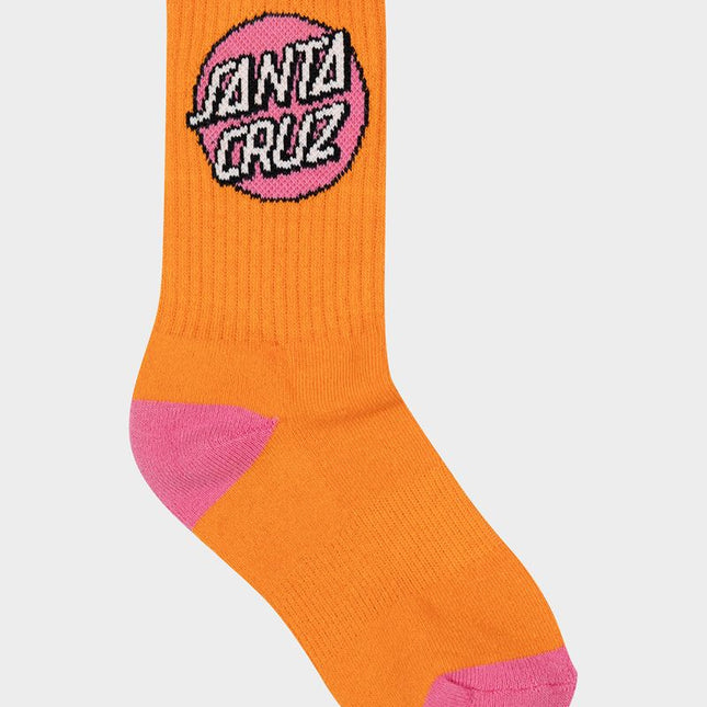 Santa Cruz - Other Dot Crew Sock 4 Pack (Orange/Lavendar)