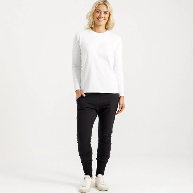 Home Lee - Winter Apartment Pants (Black with Black X Outline)