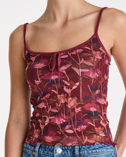 Wrangler - Floral Fields Mesh Top