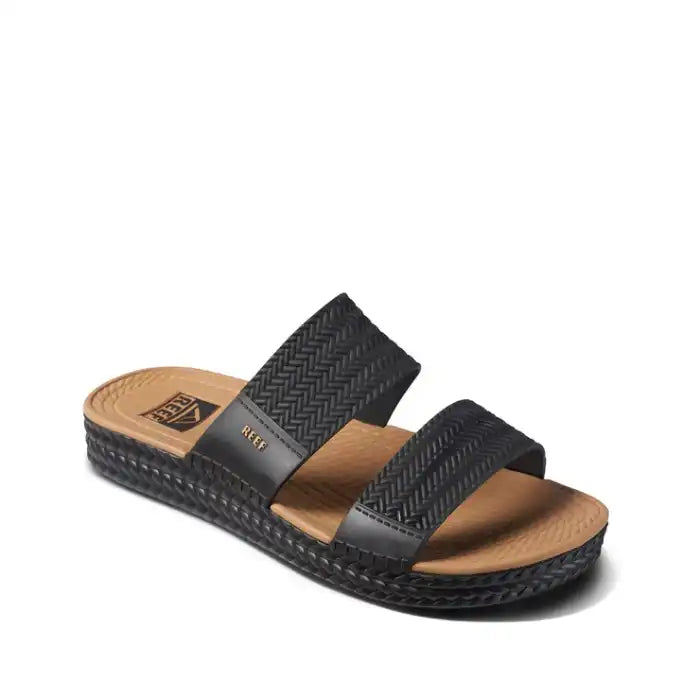 Reef - Water Vista Slide (Black/Tan)