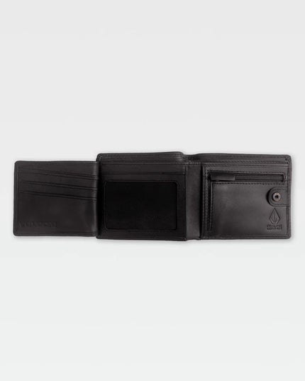 Volcom - Single Stone Leather Wallet (Black)