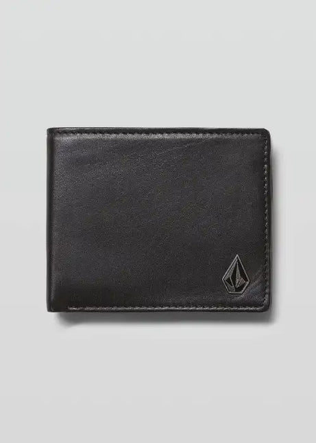 Volcom - Single Stone Leather Wallet (Black)