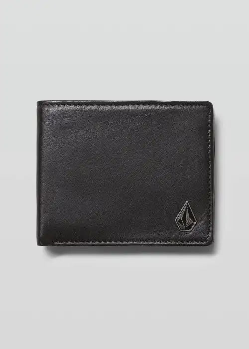 Volcom - Single Stone Leather Wallet (Black)