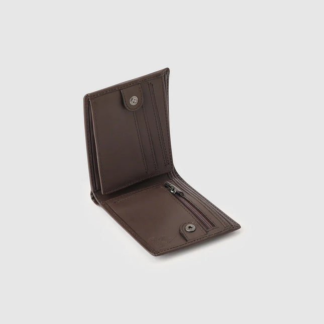 Volcom - Single Stone Leather Wallet (Dark Brown)