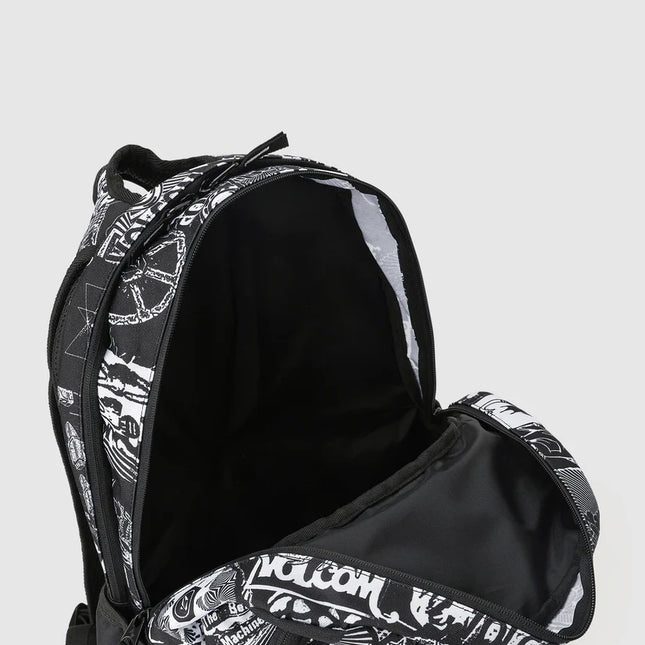 Volcom - Stone Attack Backpack (Black/White 1)