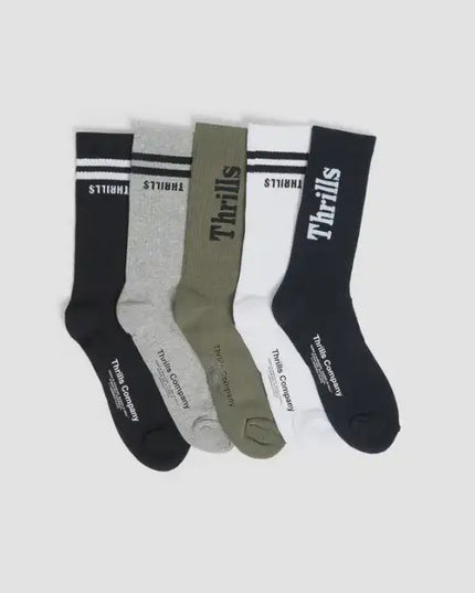 Thrills - Minimal Thrills 5 Pack Sock