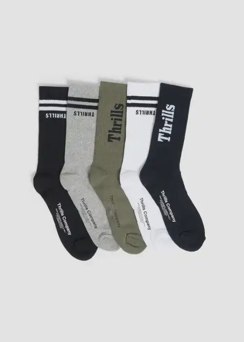 Thrills - Minimal Thrills 5 Pack Sock