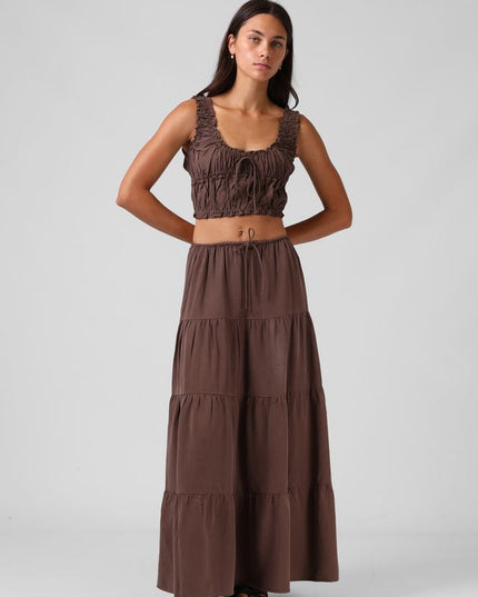 RPM - Shirred Crop Top