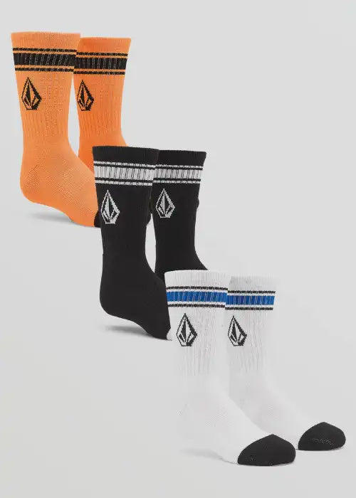 Volcom - Full Stone Sock Multi 6 Pack (Boys)