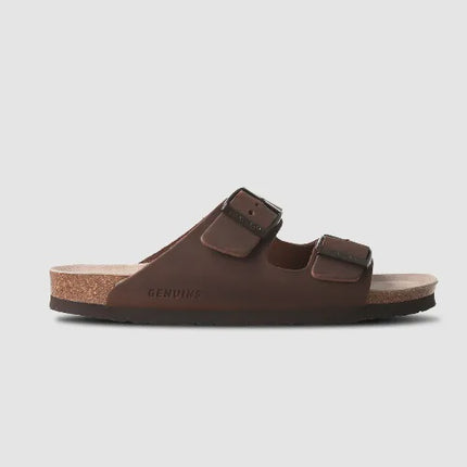 Genuins - Hawaii Oiled Leather Sandals (Brown)