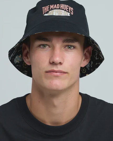The Mad Hueys - Day For It Froggies Reversible Bucket Hat
