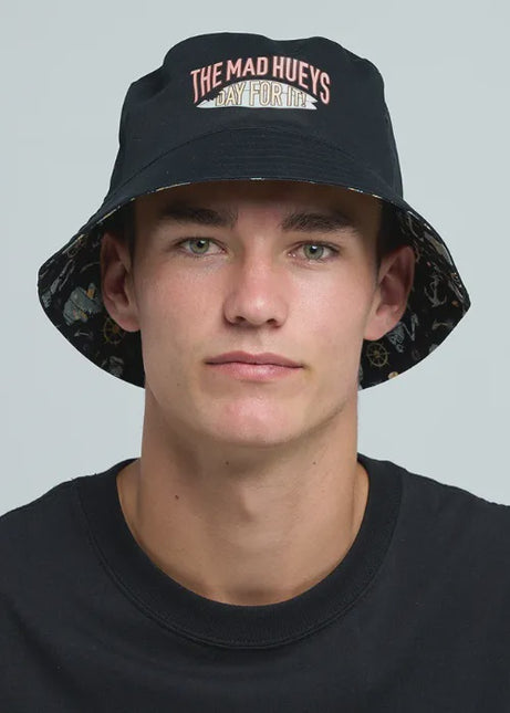The Mad Hueys - Day For It Froggies Reversible Bucket Hat