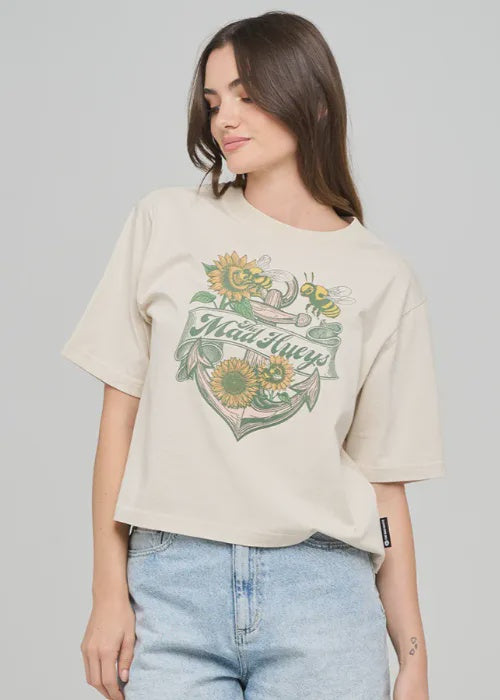 The Mad Hueys - Bee Anchor Boxy Tee
