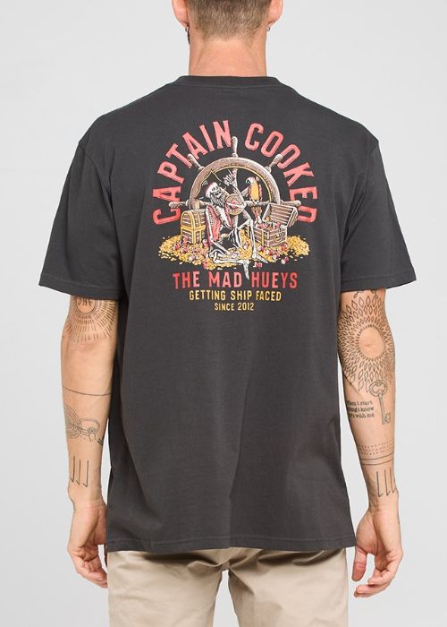 The Mad Hueys - Captain Cooked Tee (Vintage Black)