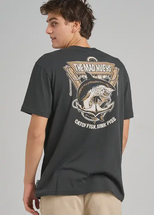 The Mad Hueys - Anchor Shark Tee