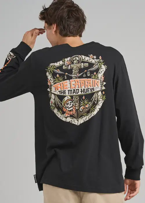The Mad Hueys - The Tiki Captain Long Sleeve Tee
