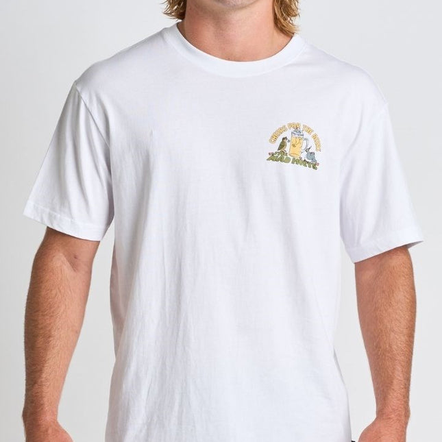 The Mad Hueys - NZ Beers Short Sleeve Tee (White)