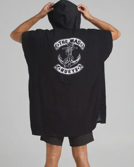 The Mad Hueys - Skull Anchor Mens Hooded Beach Towel