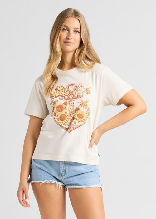 The Mad Hueys - Sunflower Anchor Short Sleeve Tee