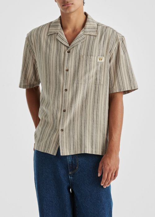 Wrangler - Box Resort Shirt (Hessian Stripe)