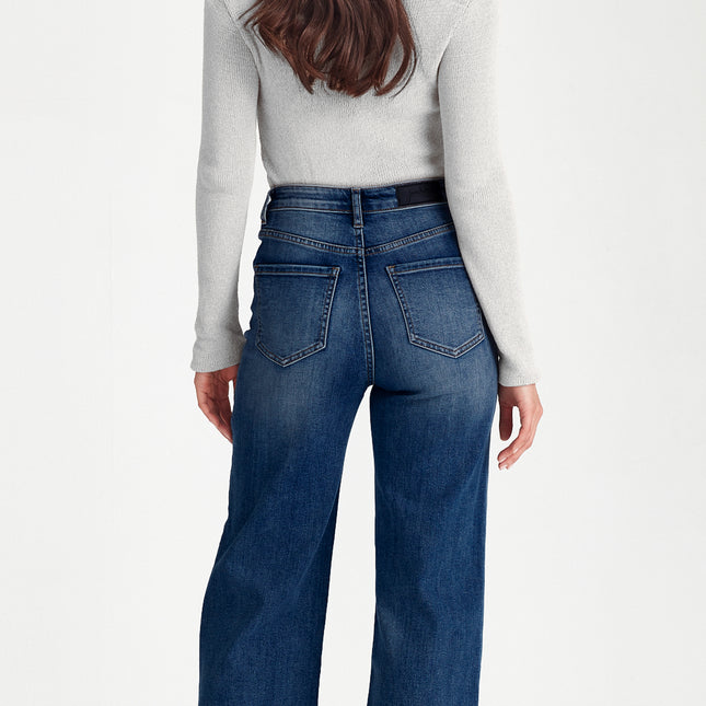 Junkfood - Wendy Wide Leg Jean (Dark Blue)