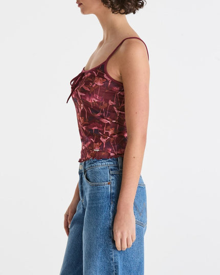 Wrangler - Floral Fields Mesh Top