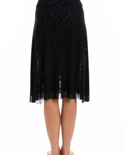 Togs - Black Mesh Frill Skirt