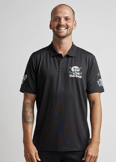 The Mad Hueys - Hittin Fk All Short Sleeve Golf Polo