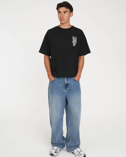 Huffer - Block Crop Tee 220/Viper