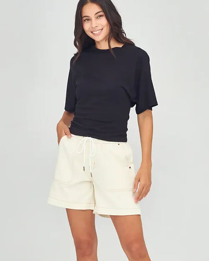 Junkfood - Millie Shorts (Ecru)